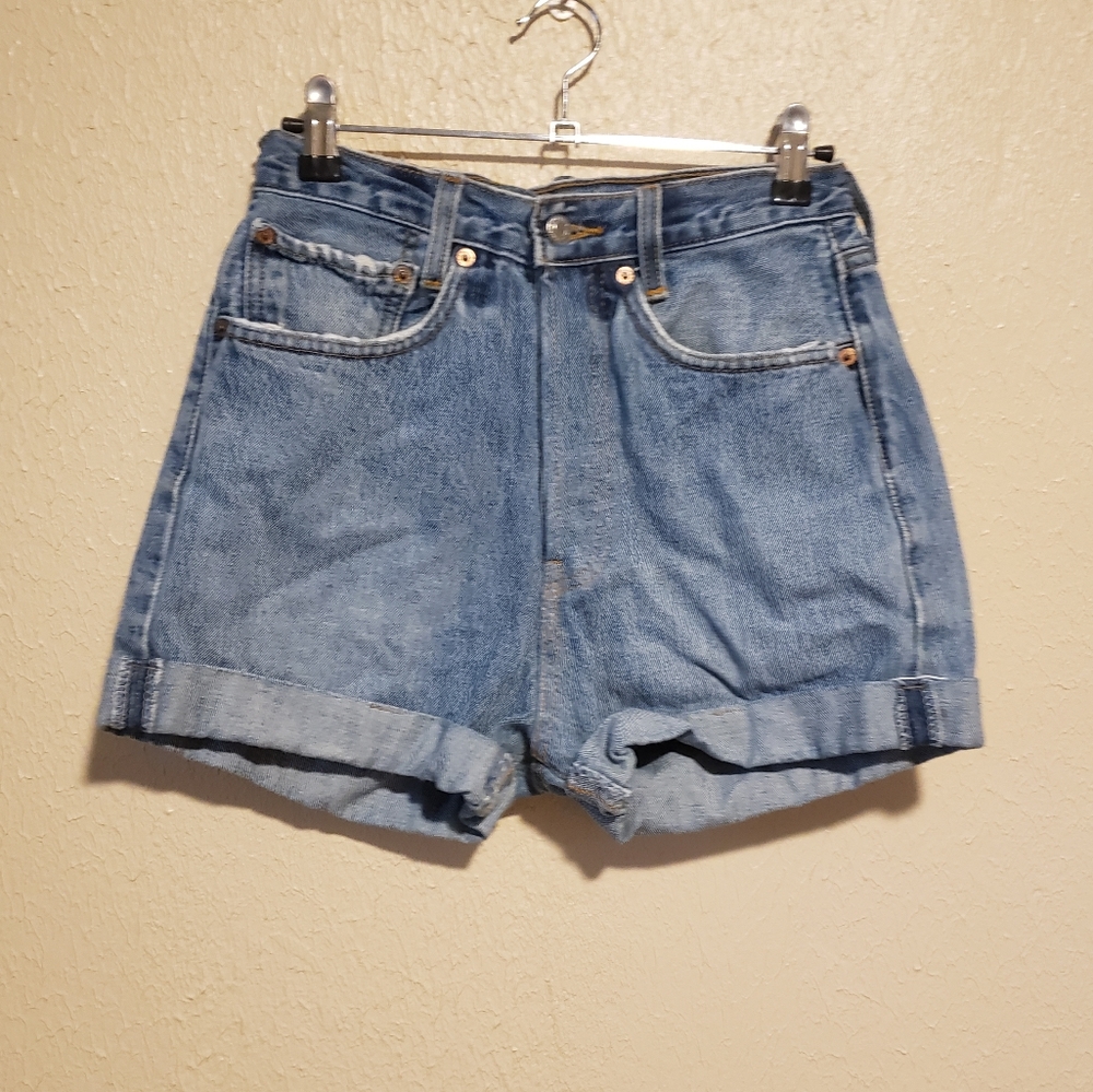 Levi's 501 High Waist Button‎ Fly Shorts